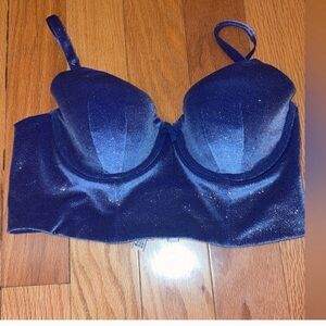 Victoria's Secret Sparkling Navy Bra